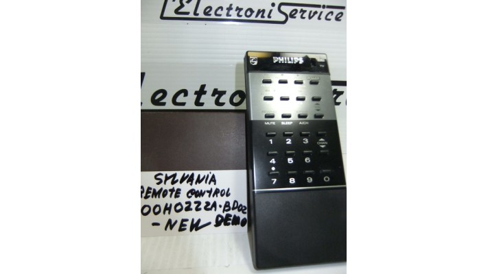 Sylvania 00H0222A-BD02 remote control